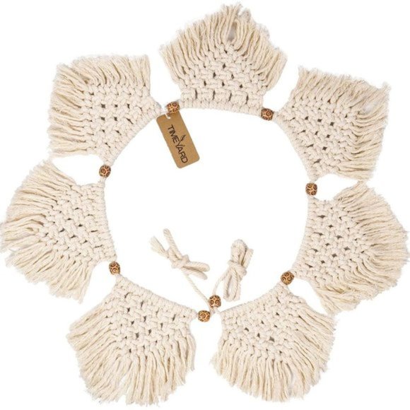 Free People Macrame BOHO Fringe Garland Baner Hang - Picture 5 of 10